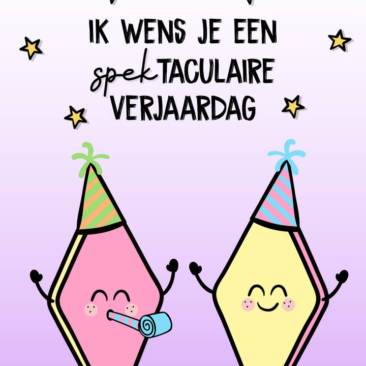 FOODTOF - Wholesale Birthday Card - 'Spectacular' birthday card