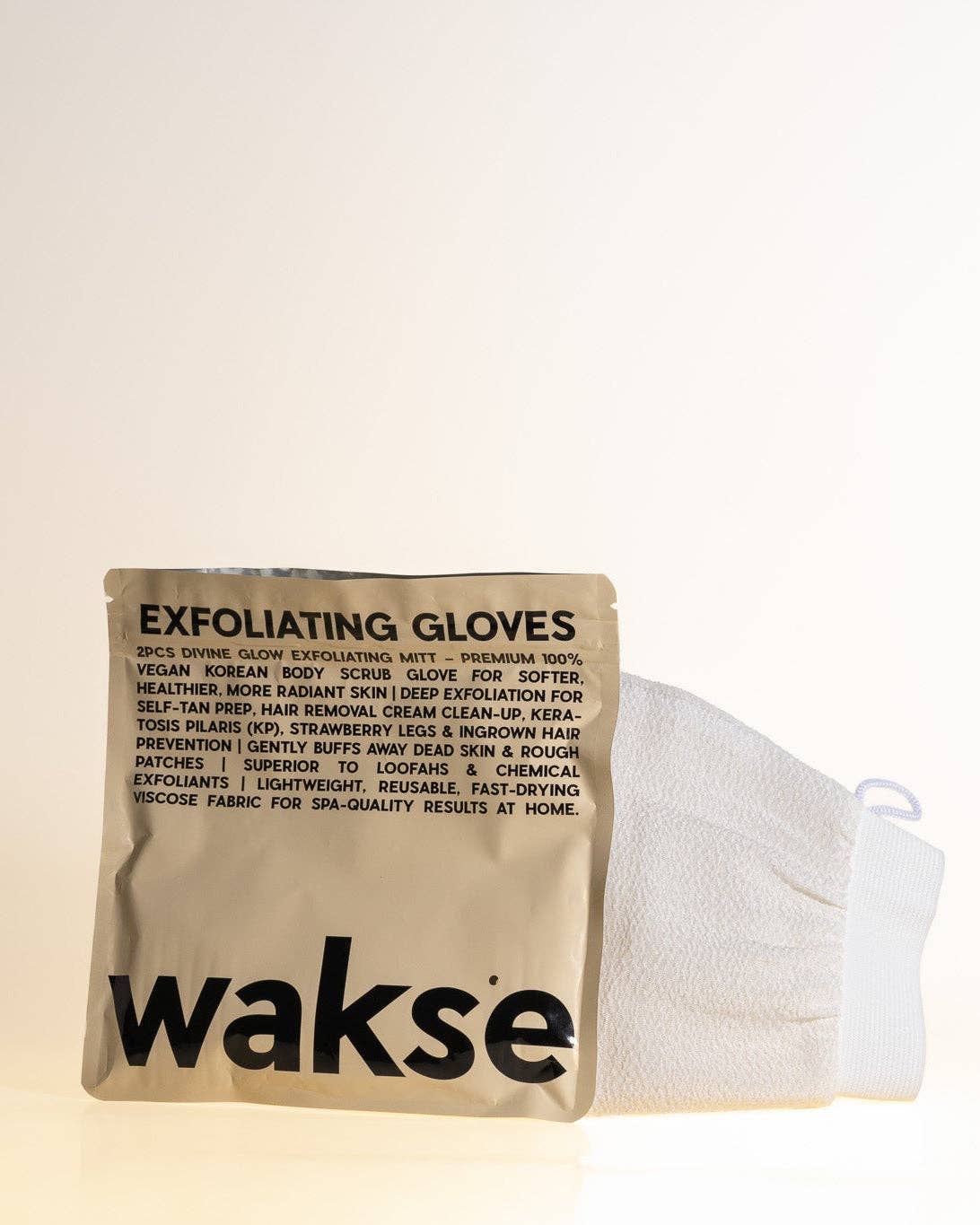 wakse - Wholesale Exfoliating Gloves/Mitts - wakse Reusable Exfoliating Gloves for Smooth Skin (2-pack)6