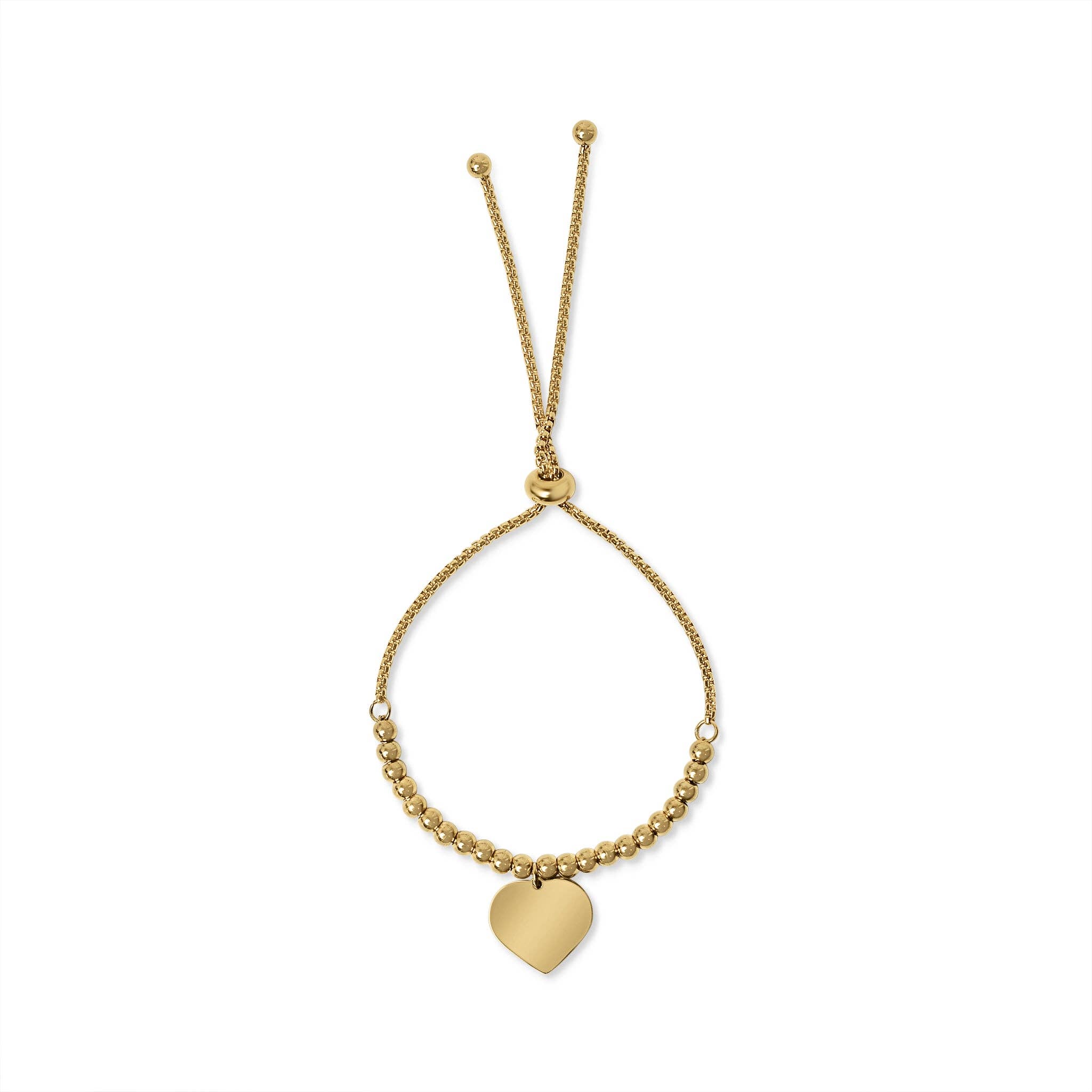 WJW – Großhandel Armband mit Charms/Anhängern – Verstellbares Herzarmband mit Gravur aus Edelstahl und Perlen5