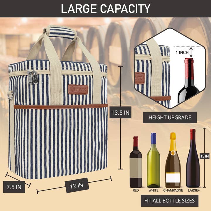OPUX - Wholesale Wine Tote - 6 Bottle Wine Carrier Bag26