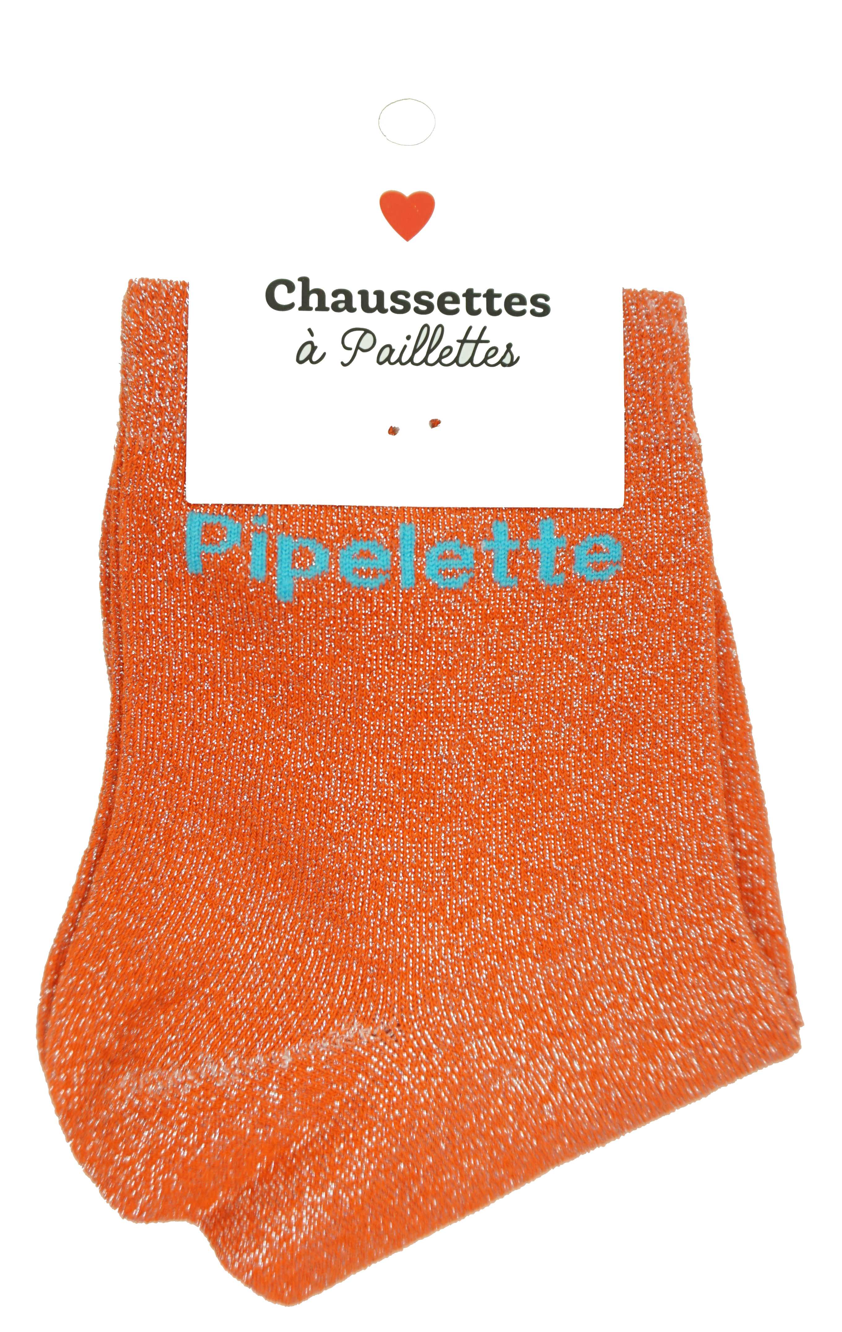 Anais - Vente Chaussettes – femme - Paire de chaussette à paillette message2