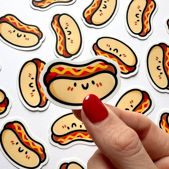 Hotdog Mini Sticker for wholesale by Shop Emily M