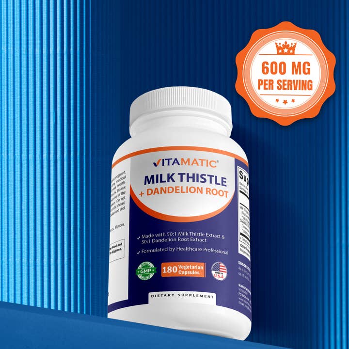 Vitamatic - Wholesale Oral Supplement/Vitamin - Vitamatic | Milk Thistle 50:1 Extract | 180 Veg Capsules4