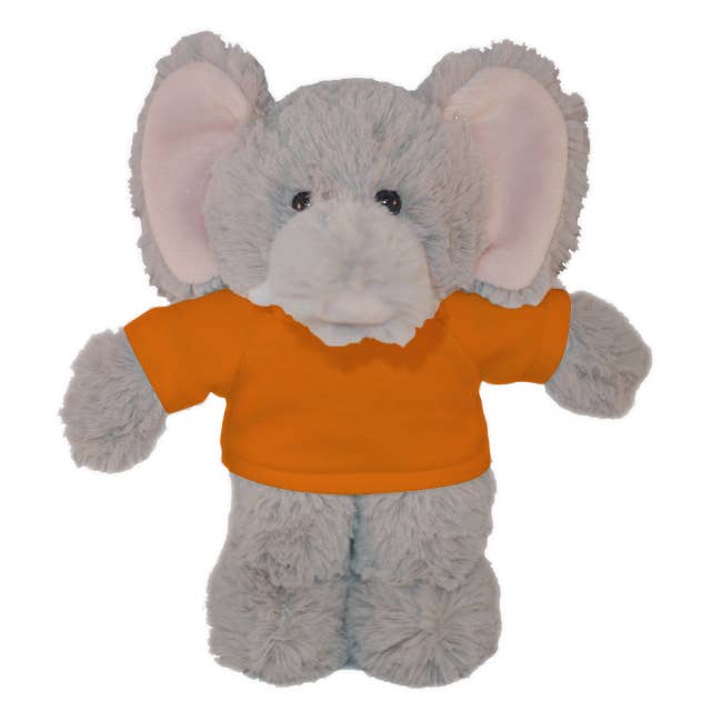 Plushland - Wholesale Stuffed/plush toy – Kids & baby - Plush Elephant 12" with Customizable Tee shirt9
