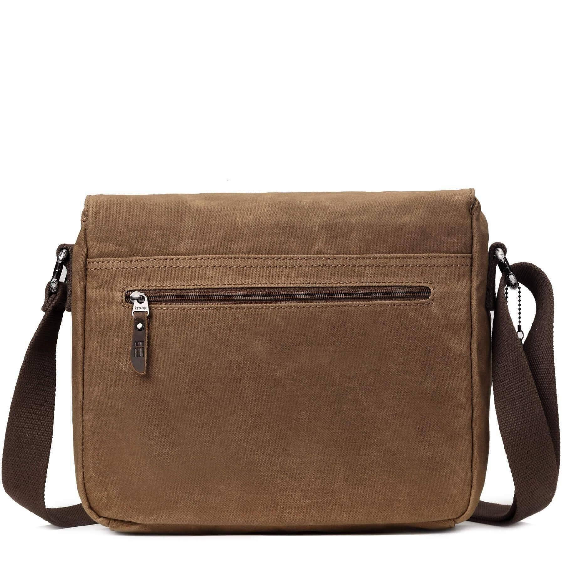 Troop London – wholesale Messenger bag – Men's – TRP0443 Troop London Heritage Canvas Leather Messenger Bag, Travel Bag, Tablet Friendly2