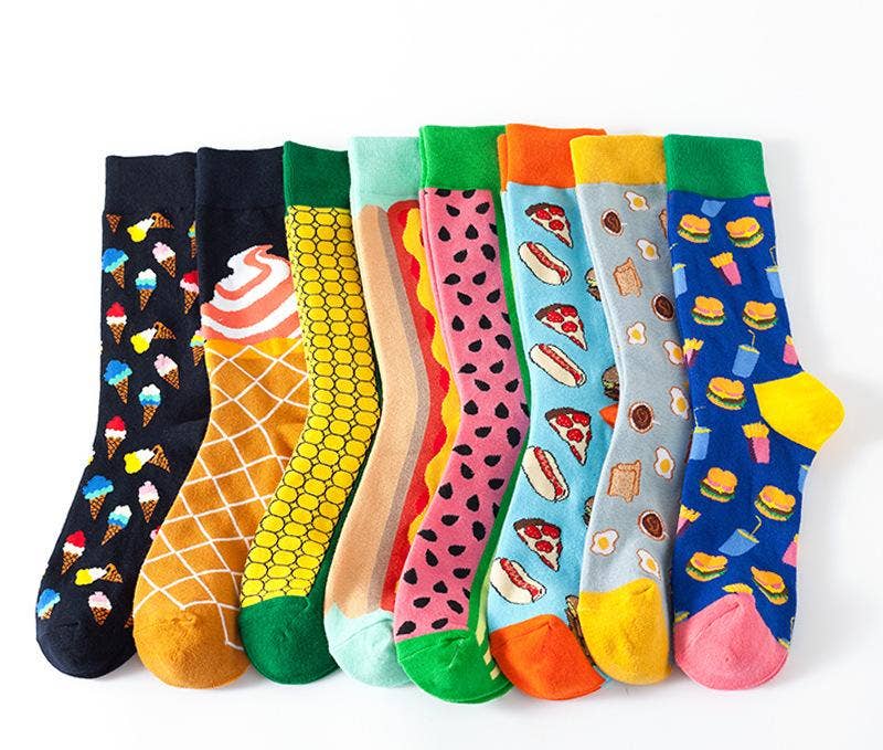 Tourtiwi - Wholesale Socks - Unisex - Creative food series mid-calf socks casual socks13