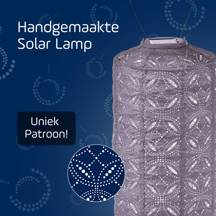 Lumiz - Wholesale Lantern - Lumiz - Mandela Cylinder - 18cm - Lichtpaars1