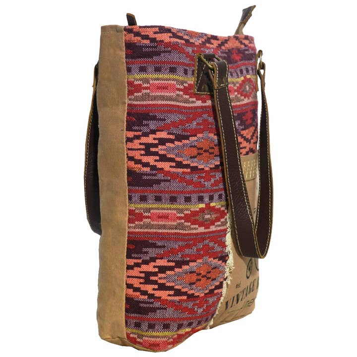 Hopofly Bags - Vente Tote bag – femme - Sac fourre-tout de vélo pour femme en toile et cuir recyclés1