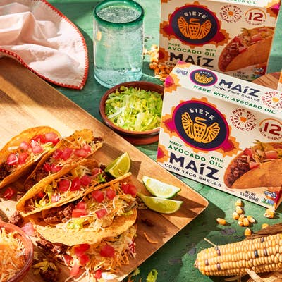 Siete Foods - Wholesale Bread/Tortilla - MaĆz Corn Taco Shells - 12 boxes (1 case)2