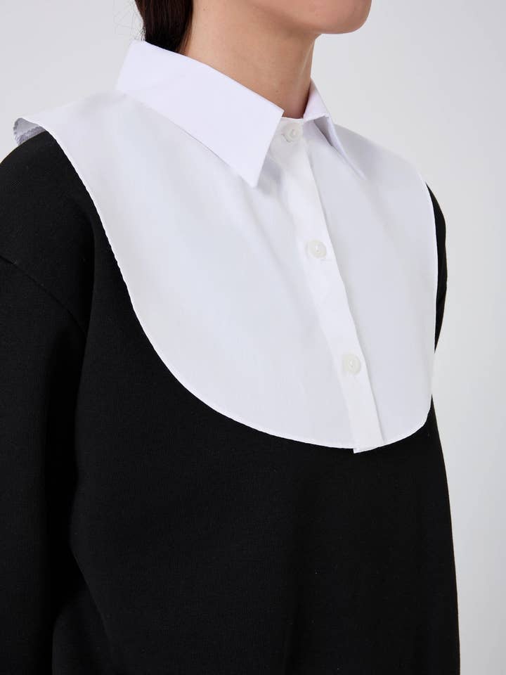 Akoya Hijabs - Wholesale Button Down Shirt - Women's - Detachable Collar Half Shirt3