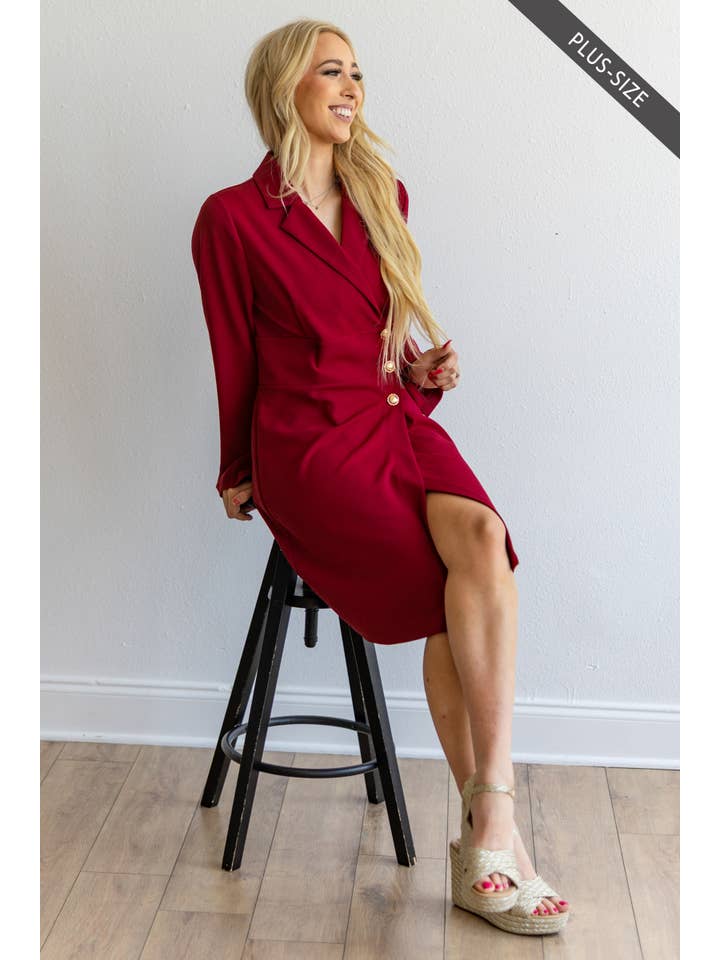 Dear Scarlett - Wholesale Dress - Women's - PLUS SIZE Comfortable Ponte Dress 0