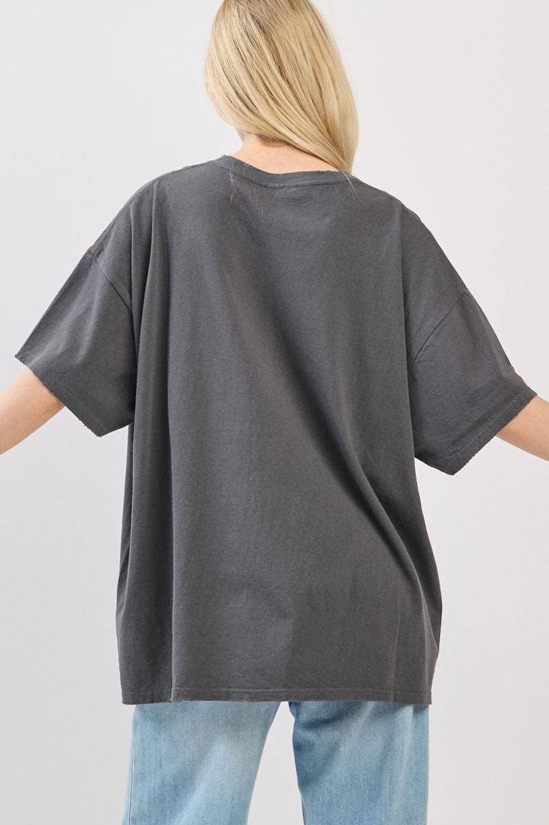 Zutter - Wholesale Screen Printed T-Shirt - Women's - Multi Tigers Elements Graphic Oversized Seamless Box Tee3