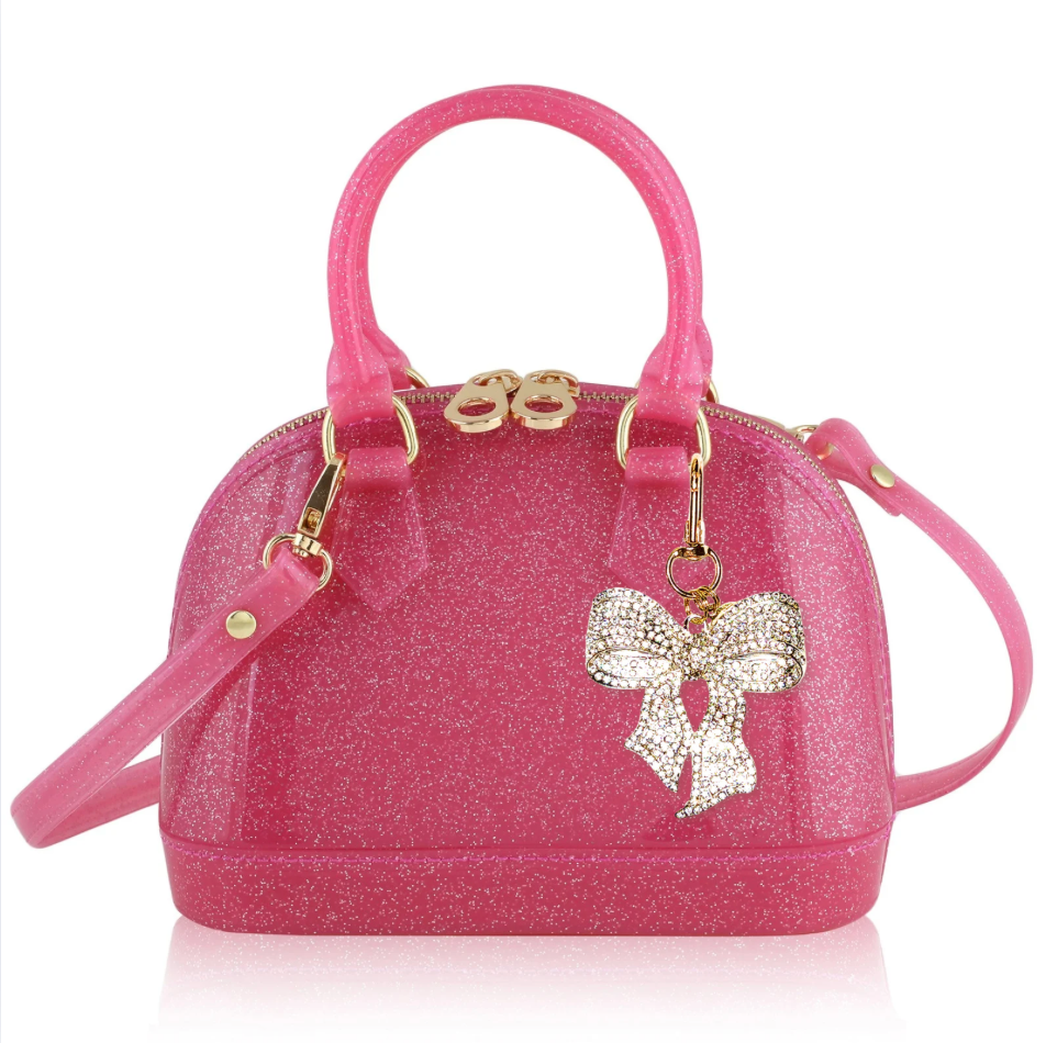Carrying Kind - Wholesale Crossbody Bag - Kids - Cate in Hot Pink Sparkle: Charming Addition6