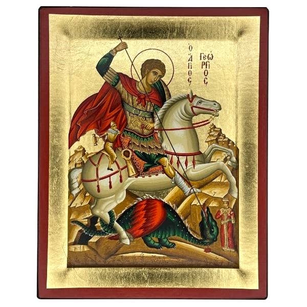 The Art of the Icon - Wholesale Religious Card - Saint George Silk Screen Icon