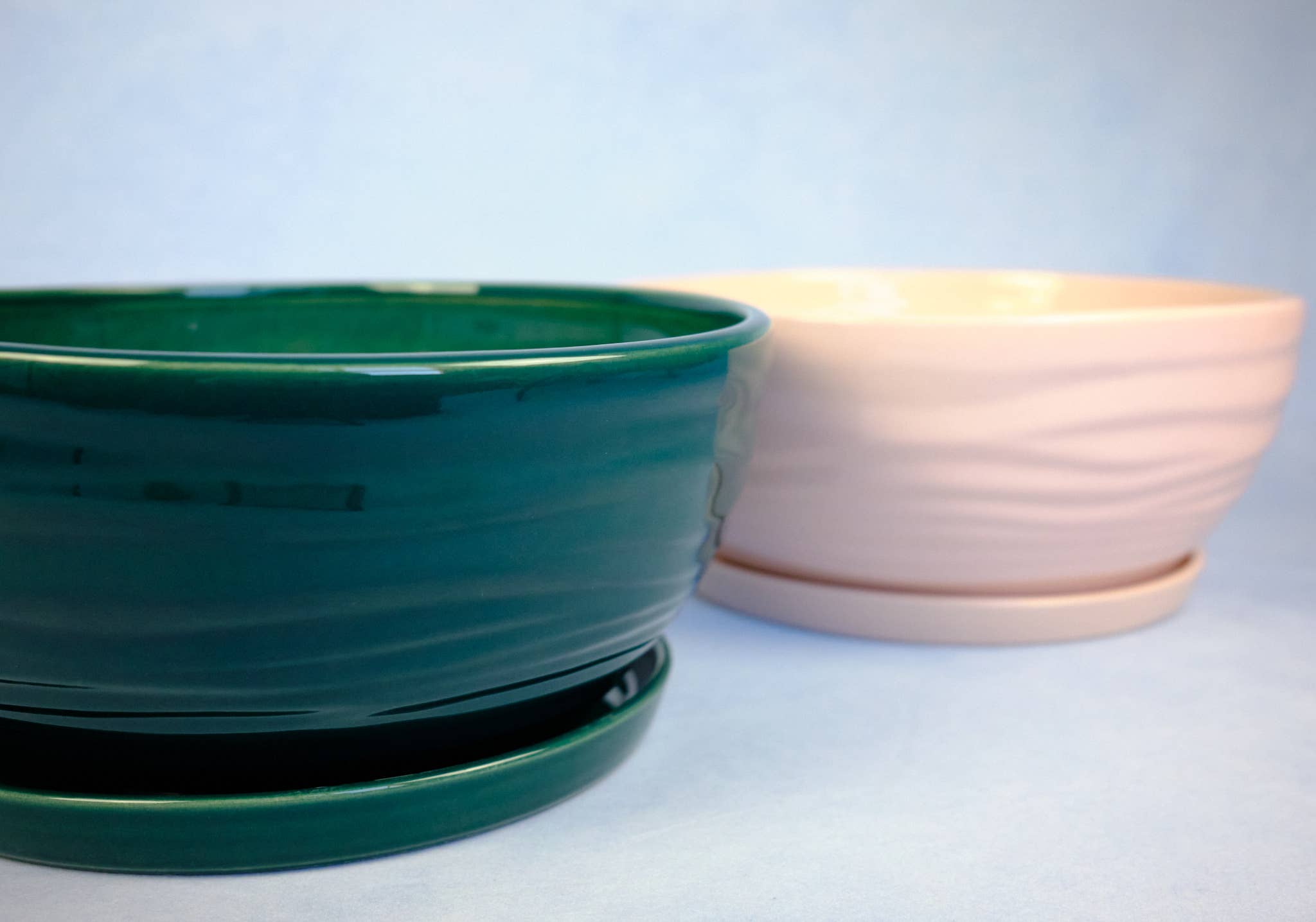 The Green Vibe - Wholesale Plant Pot - Large round pot with saucer | Bonsai and arrangements2