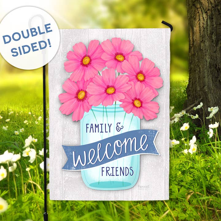 Garden Flag - Mason Jar for wholesale by Hennel Paper Co.