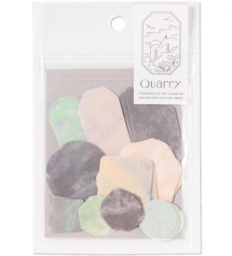 「FUNJI」In Japan - Wholesale Sticker - Quarry Stone Pastel Flake Sticker Set for Scrapbooking3