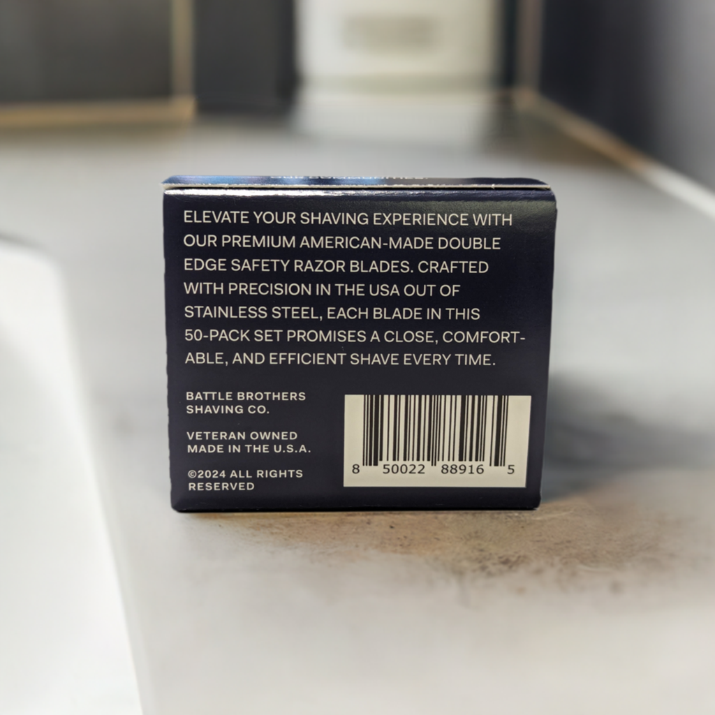 Battle Brothers Shaving Co. - Wholesale Razor - Made in U.S.A. Double Edge Razor Blades - Pack of 506