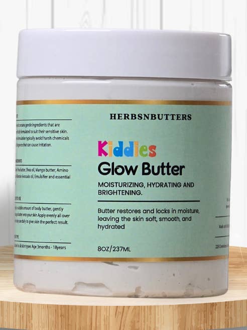 Kiddies Glow Butter – Delicato, Nutriente e Illuminante per Pelle Delicata per la vendita all'ingrosso da parte di Herbs 'N Butters