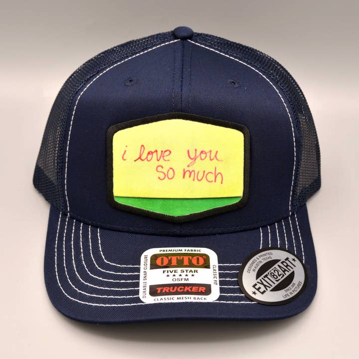 Snapback Trucker Hat - I love You So Much - Unisex for wholesale by EXIT82ART