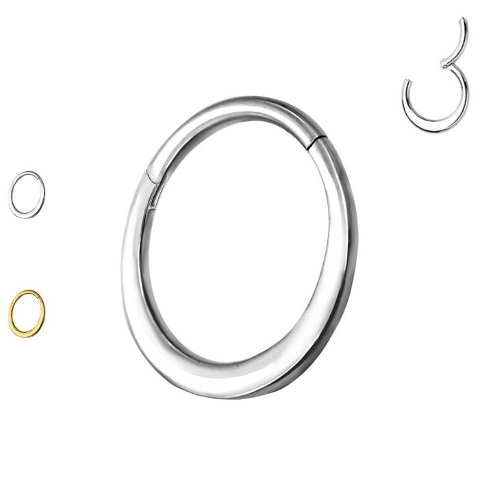 Awaken - Wholesale Single Earring - PY-143 Flat Clicker Circle