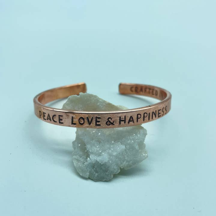 BOIS & COTON - Wholesale Bangle Bracelet - Set of 12 “Mantra” bracelets in solid copper4