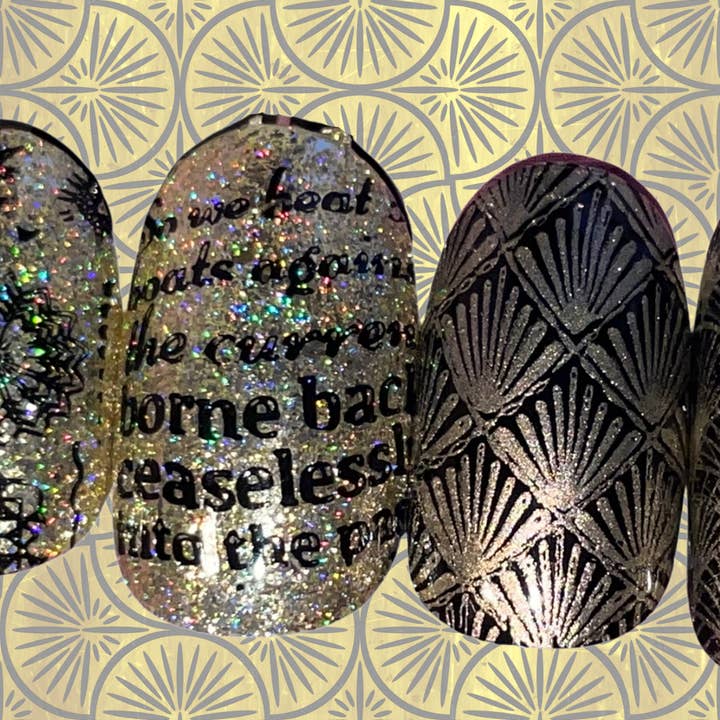 Space Witch Nails - Wholesale Press-On/Fake Nails - Rich and Careless art deco great gatsby decopunk nails