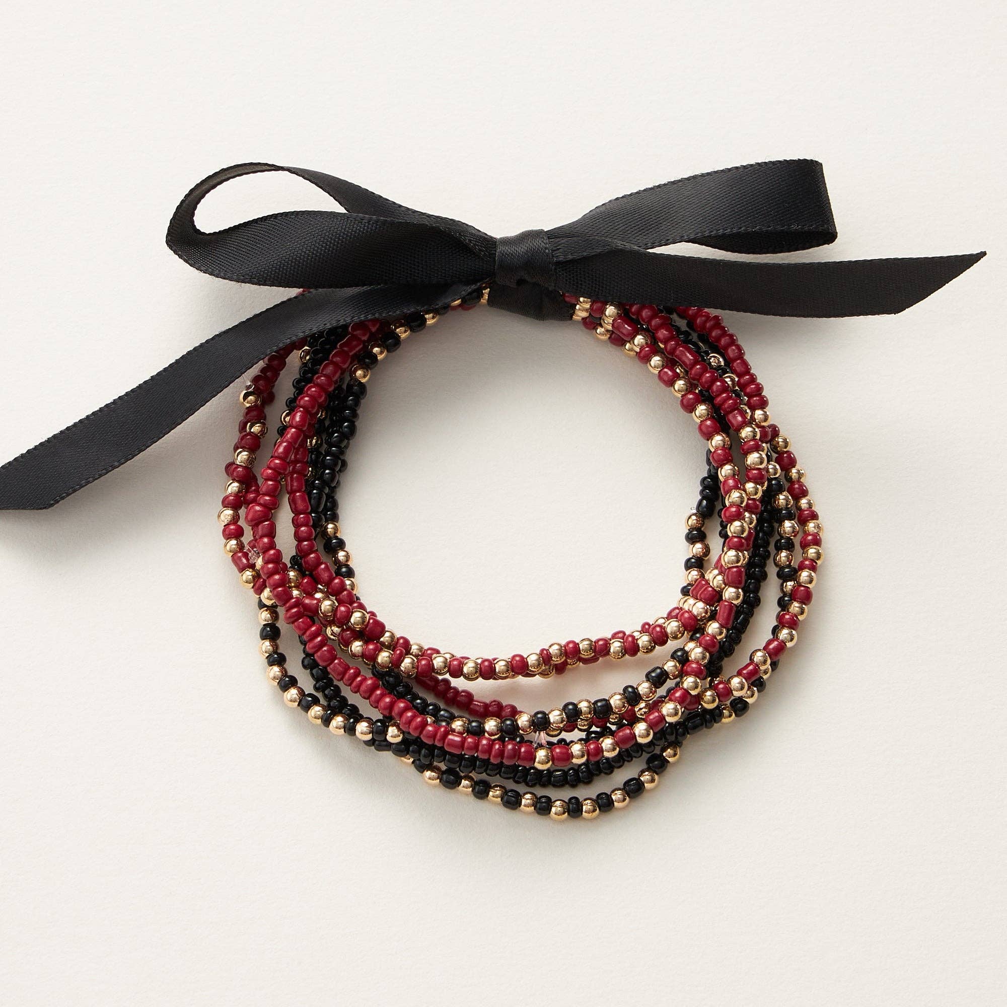 Lilla Haven - Wholesale Beaded Bracelet - College Football Seed Bead Bracelets7