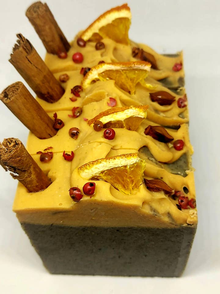 Mulled Wine Cold Process Soap - Christmas Collection for wholesale by West Country Aromas