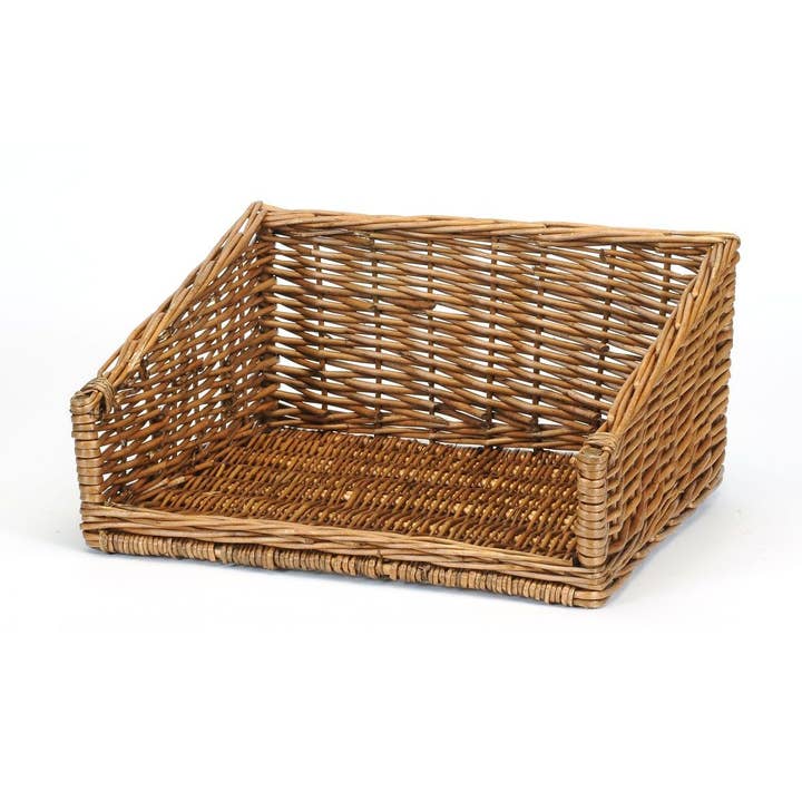 Bacon Basketware - Wholesale Basket - Rectangular Willow Bakery Display Basket - Small