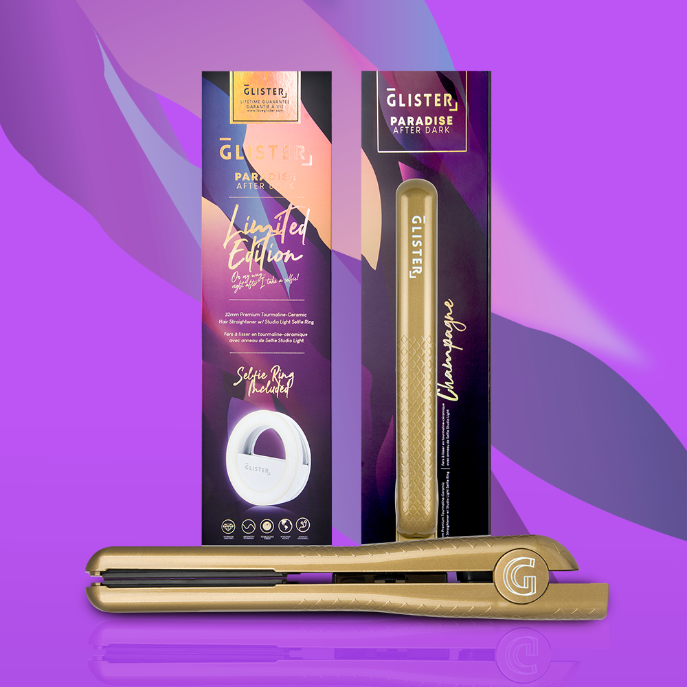 Glister - Wholesale Straightener/Flat Iron - Glister Paradise 1.25" Flat Iron + Bonus Selfie Ring Light4
