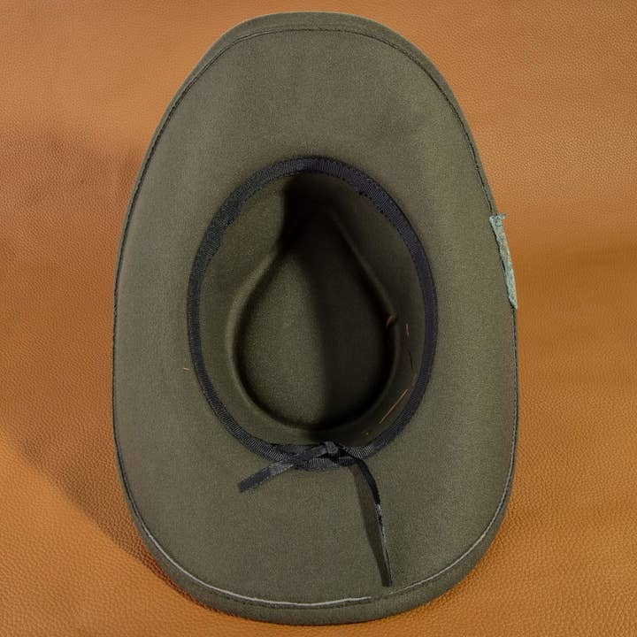 OV Fabric Beaded Distressed Western Cowboy Hat for wholesale on Faire4