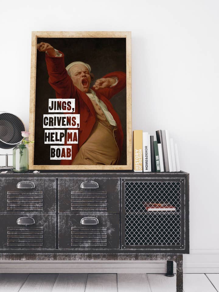 Jings, Crivens, Help Ma Boab Unframed Print for wholesale by Kalloway Design