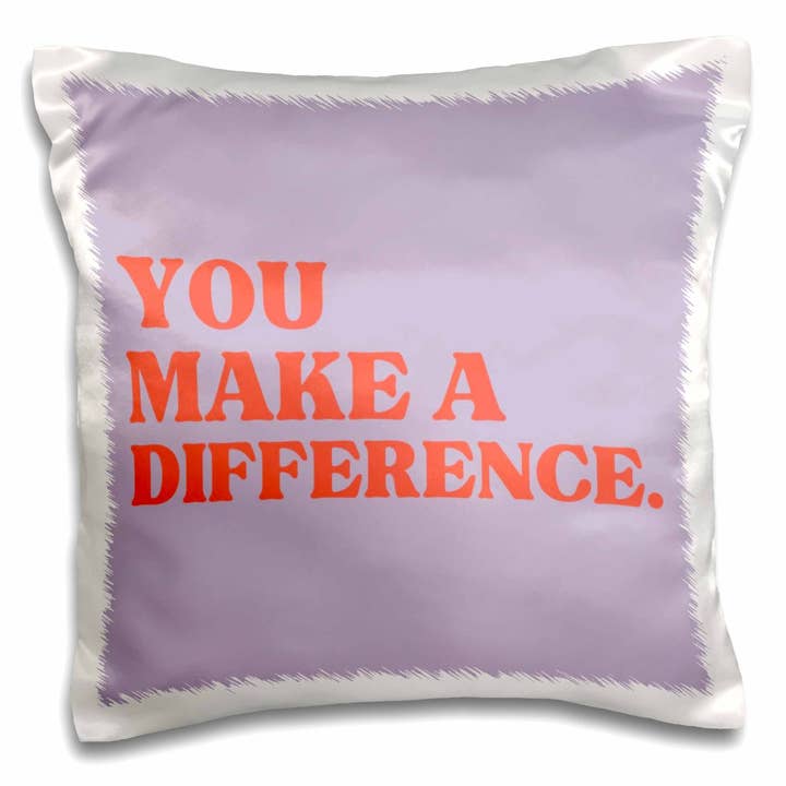 3dRose, Tú Haces la Diferencia, Funda de Almohada para venta al por mayor de 3dRose