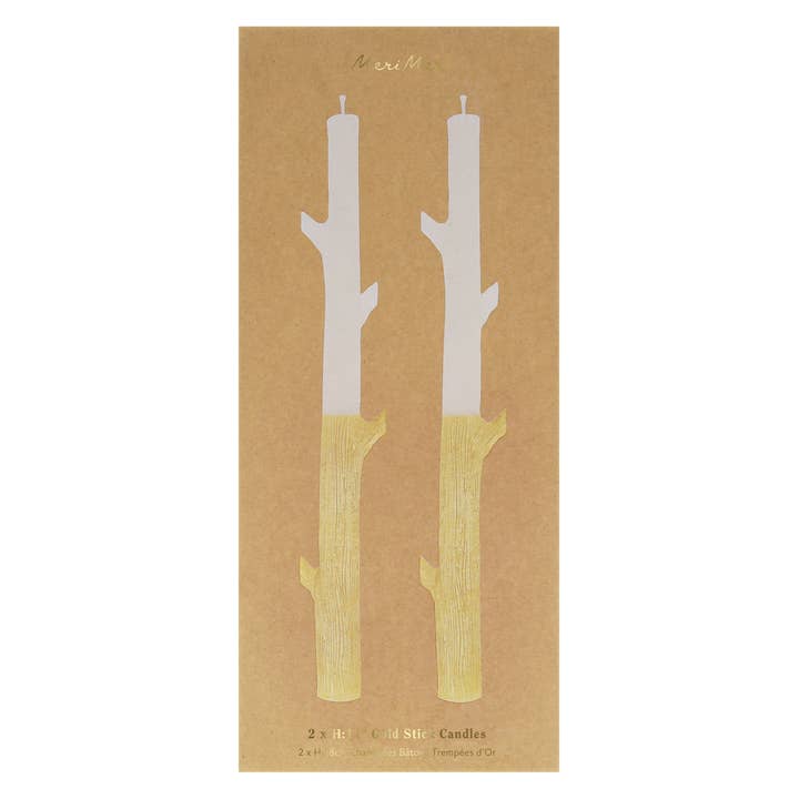 Meri Meri - Wholesale Tapered Candle/Candlestick - Gold Dipped Stick Candles4