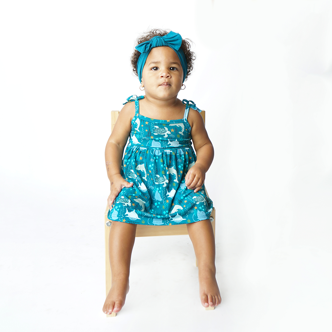 Emerson and Friends - Vendita all'ingrosso Vestito - Bambini - Abbigliamento estivo per bambini Ocean Friends Bamboo Sundress3
