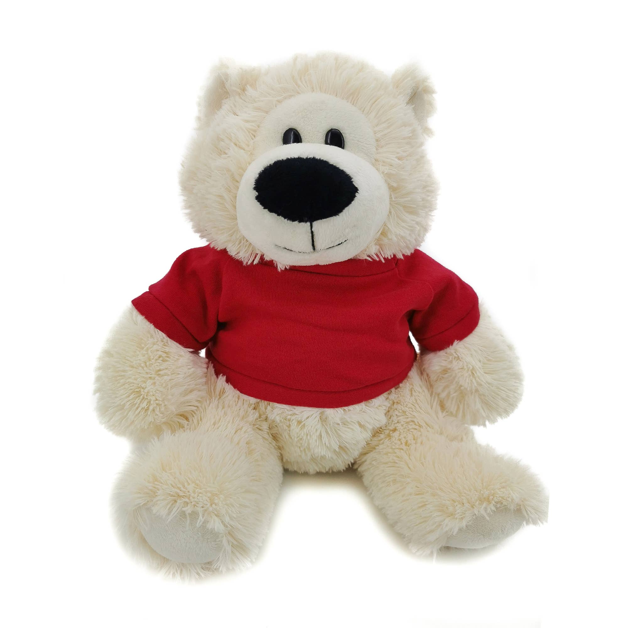 11" Cream Plush Bear in Custom T-shirts | Customizable Plush for wholesale on Faire14