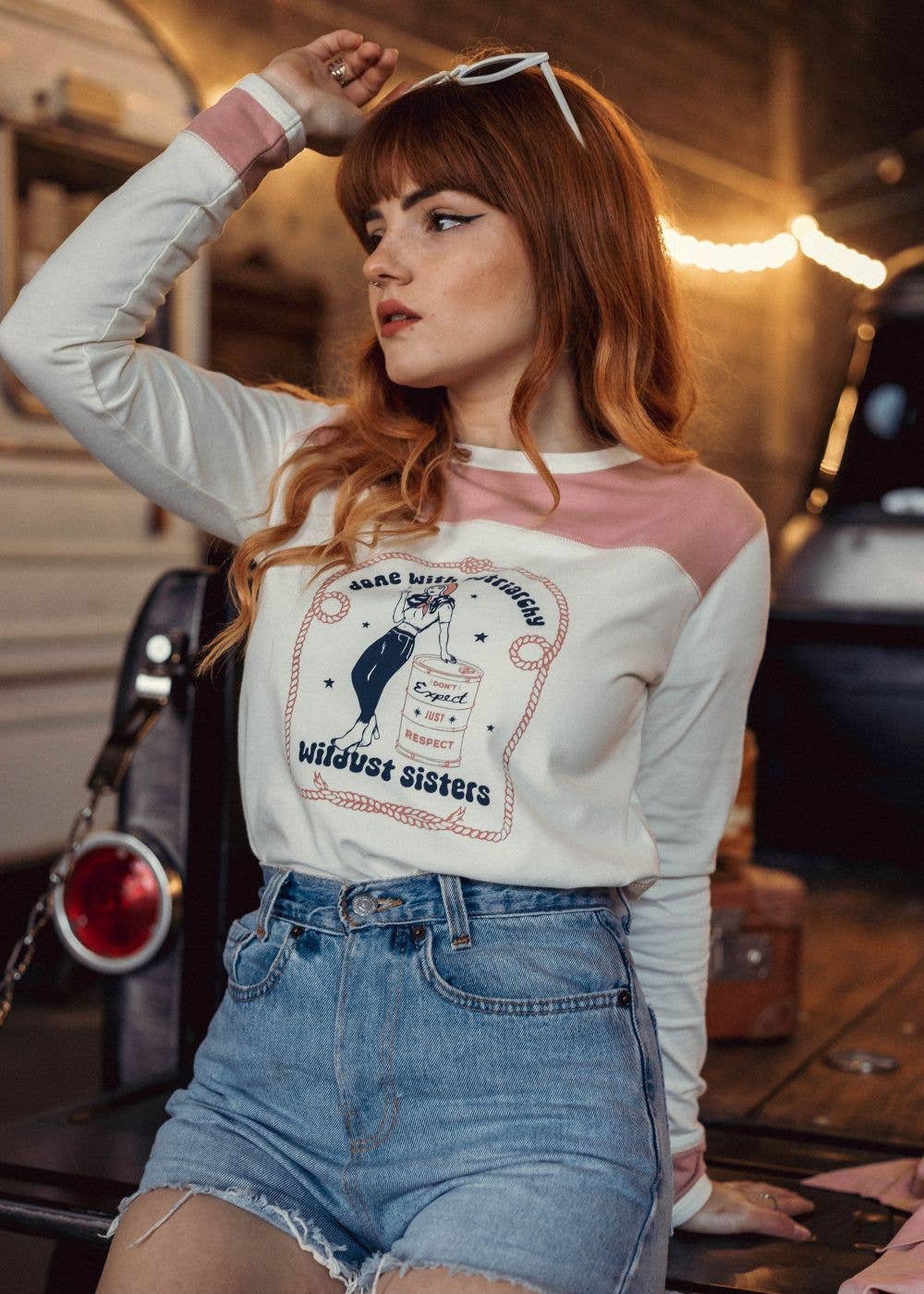 WILDUST - Wholesale Screen Printed T-Shirt - Women's - WESTERN TEE - RESPECT7