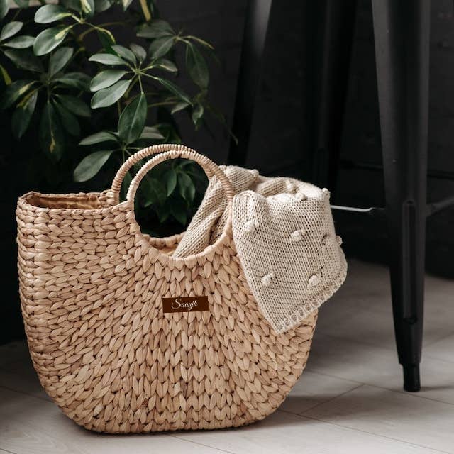 Saanjh - Wholesale Beach Bag - Saanjh Classic Straw U-Bag | Beach and Spring Handbags6