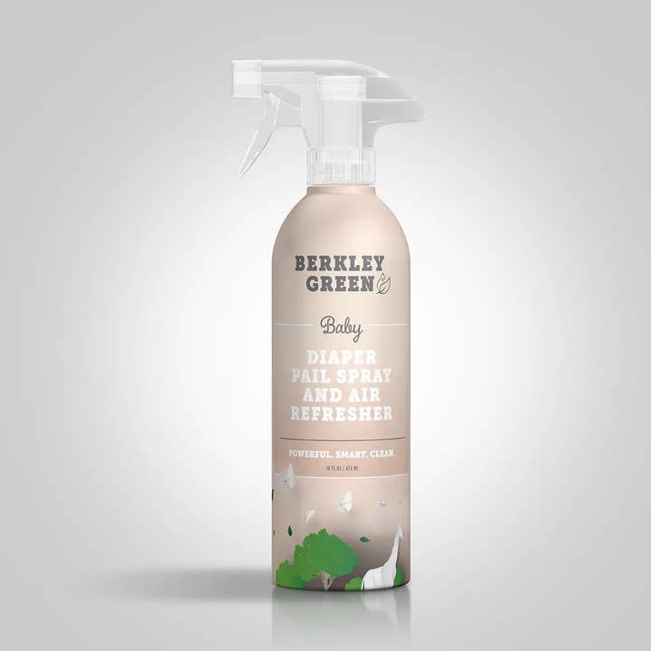 Berkley Green Baby Diaper Pail Spray & Air Refresher for wholesale by The Local Gift Box featuring Bready or Knot Challah by Nancy