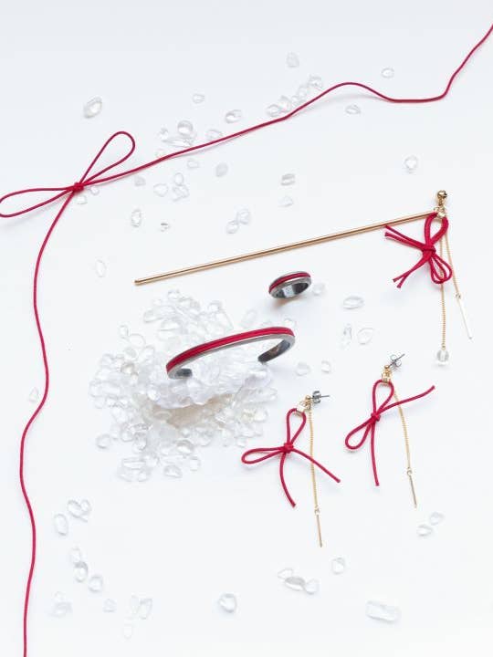 ENISHI - Magical Red String Ring for wholesale by Ametsuchi by Amina Collection