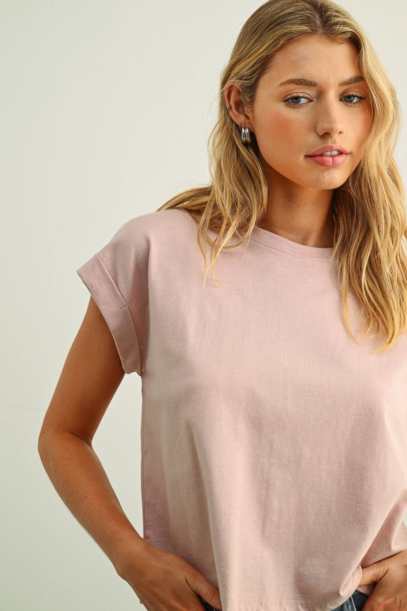 MIOU MUSE - Venta al por mayor Blusa - Mujer - Blusa de manga con puño y cuello redondo28