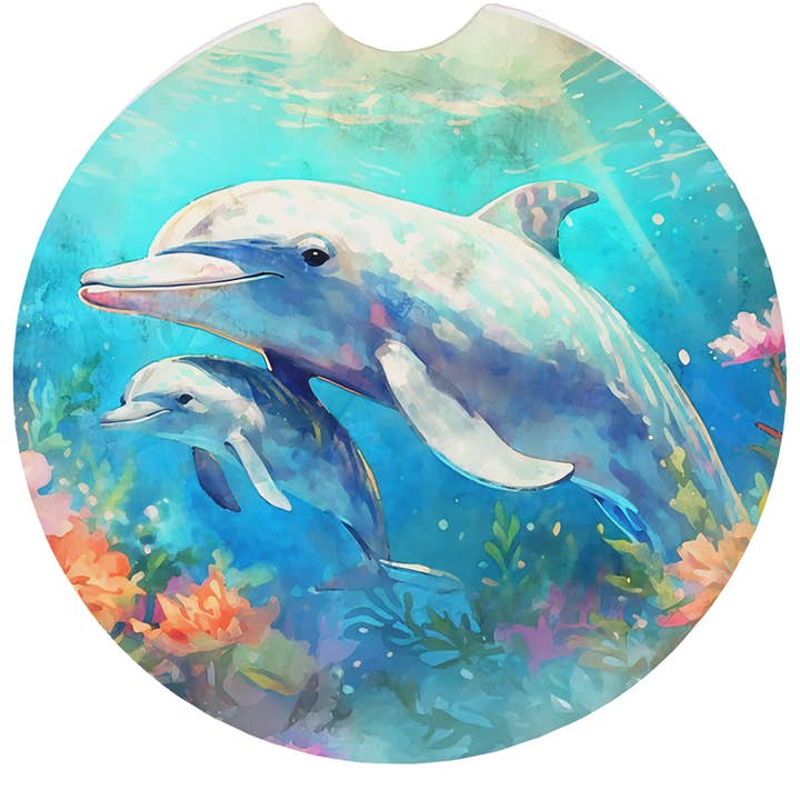 Cena de Golfinhos - Porta-copos para Carro por atacado de Sincere Surroundings