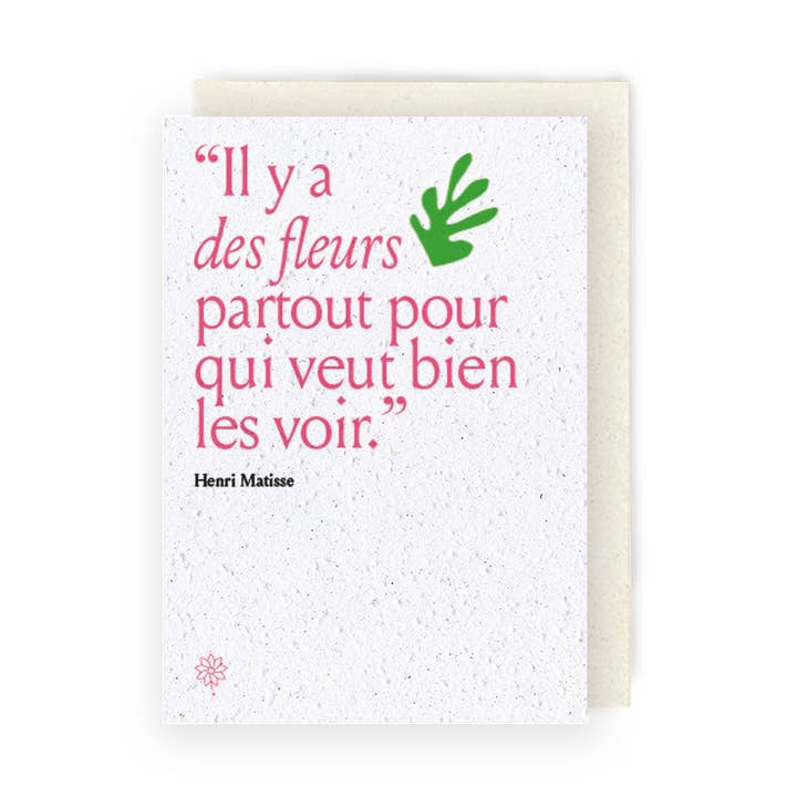 Plantenkaart - Matisse en de bloemen voor wholesale door Papier Fleur