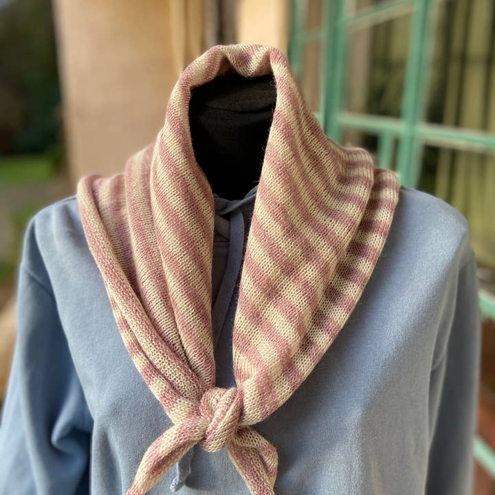 Samantha Holmes Alpaca Clothing and Gifts - Wholesale Scarf - Women's - Alpaca Stripe Neckerchief15