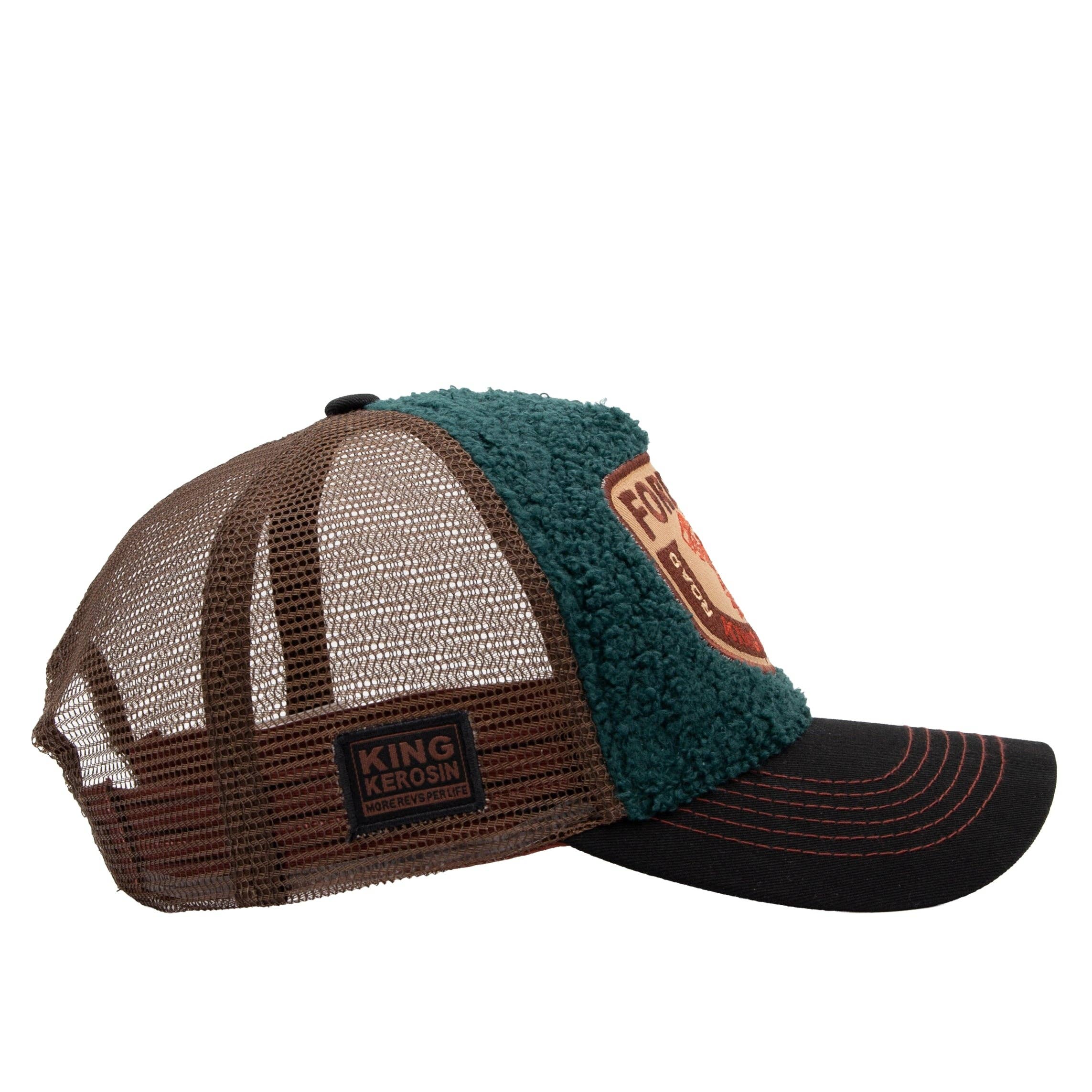 Dunkelgrün Trucker Cap «Road Legend» für den Großhandel auf Faire2