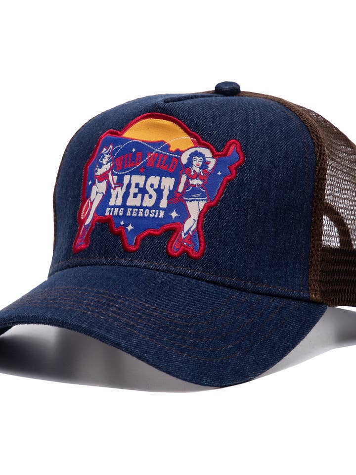 Casquette de camionneur « Wild Wild West » KING KEROSIN pour la vente par KING KEROSIN