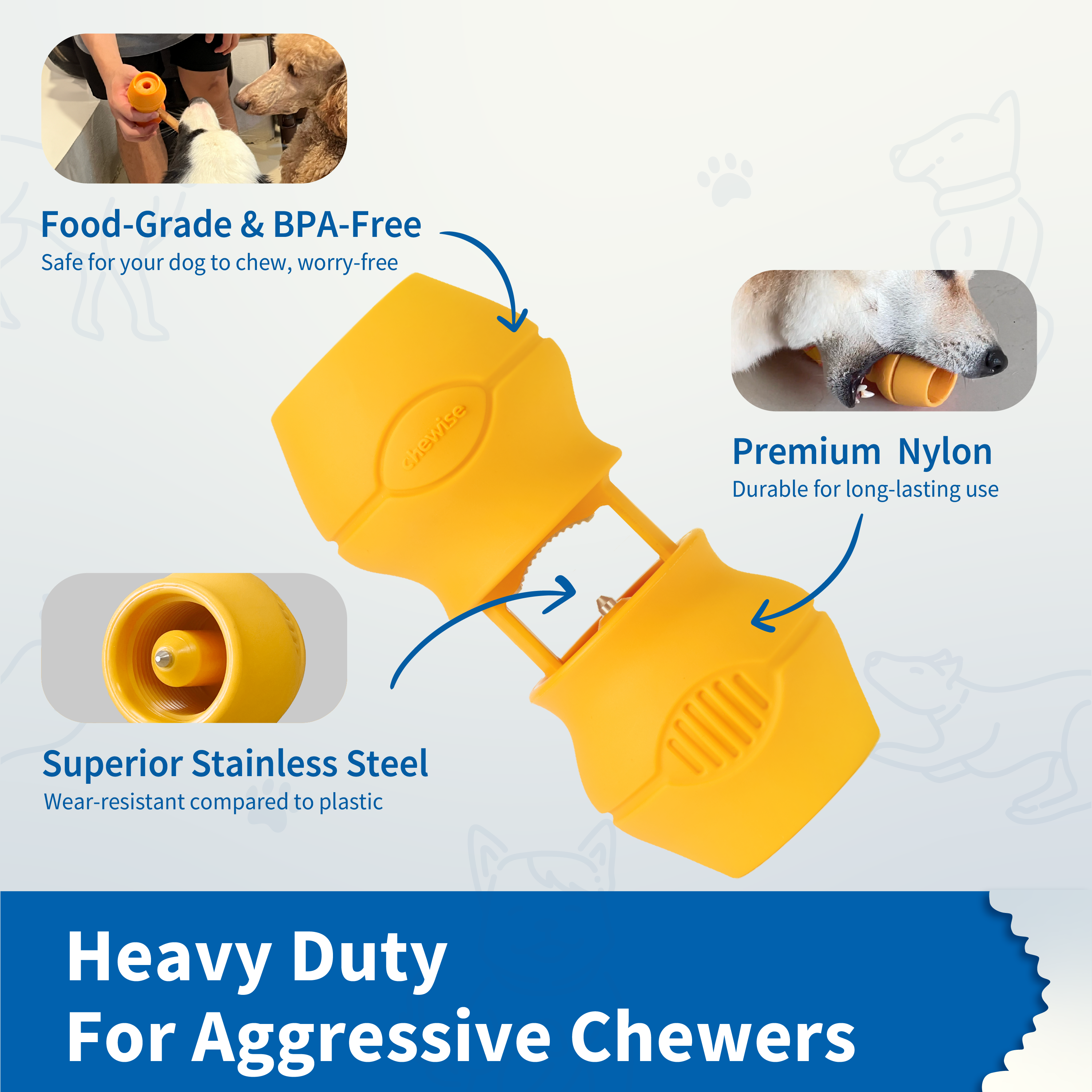 Chewise Official - Wholesale Pet Chew Toy - Dog - Safe Chew Holder | XL | Dogs Over 70 lbs2