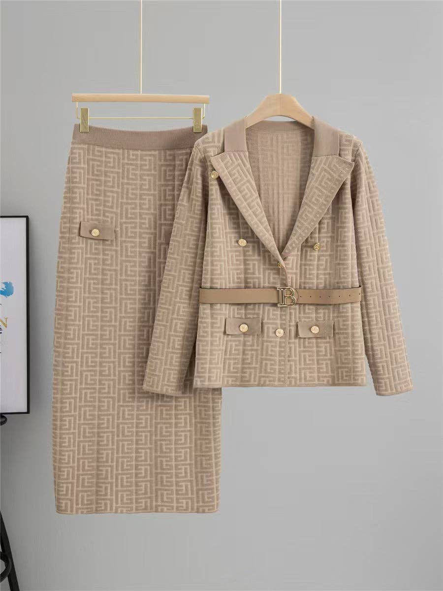 Marayn - Wholesale Suit Set - Women's - Chic Fall 2025 Knit Suit Stylish TwoPiece Elegance3