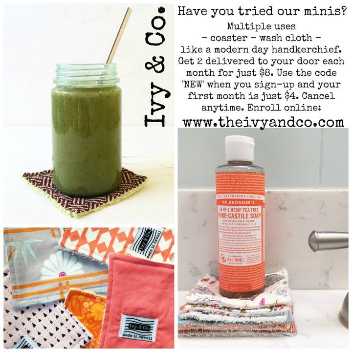 Ivy & Co. - Wholesale Wash Cloth - Kids & Baby - Eco-Cloth - Sage Scallops - Made To Order11